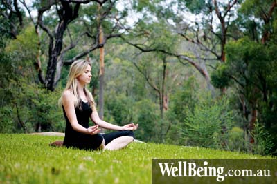 Woman meditating